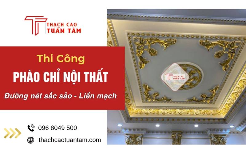 phào chỉ đường nét sắc sảo