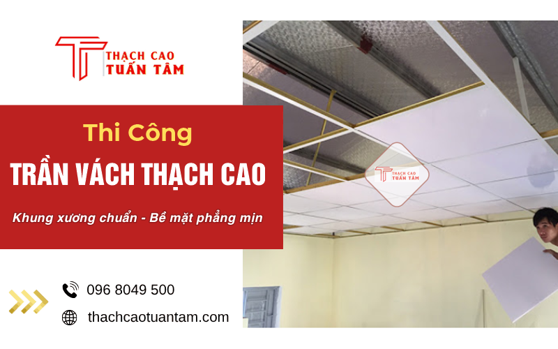 khung xương thạch cao chuẩn kỹ thuật