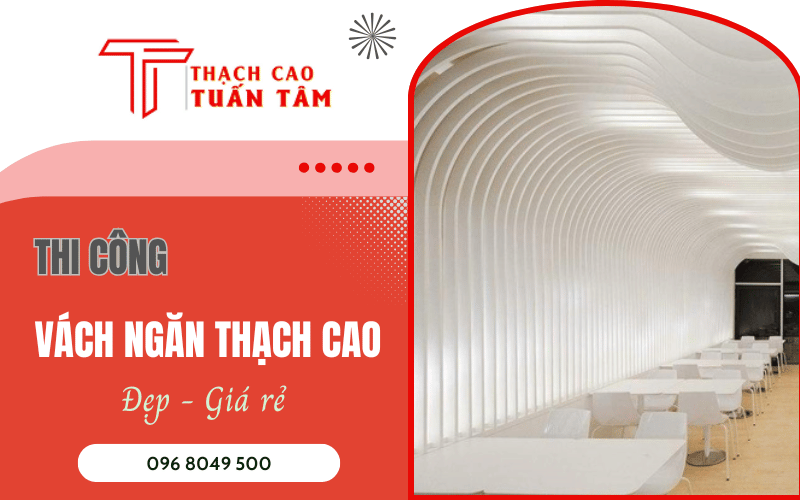 thi công vách thạch cao