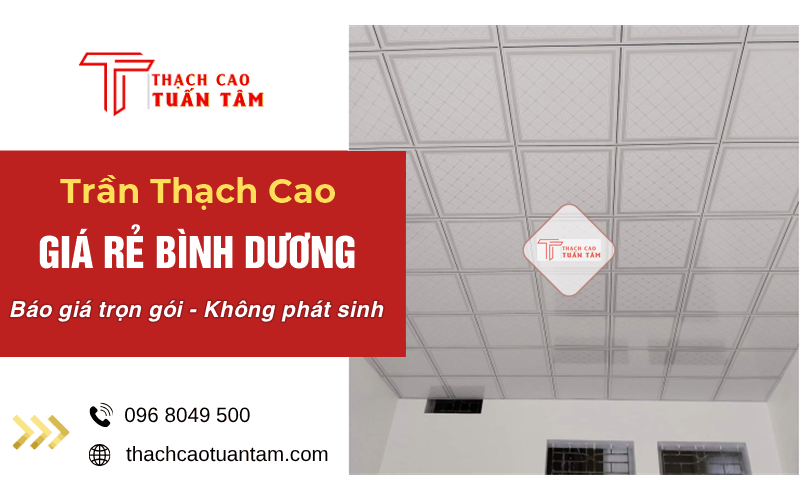 trần thạch cao giá rẻ Bình Dương