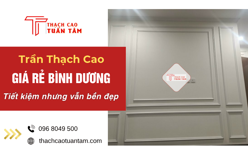 trần thạch cao tiết kiệm bền đẹp